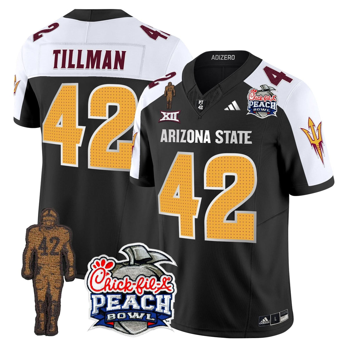 SD Pat Tillman & Peach Bowl Patch Vapor Limited Jersey V2