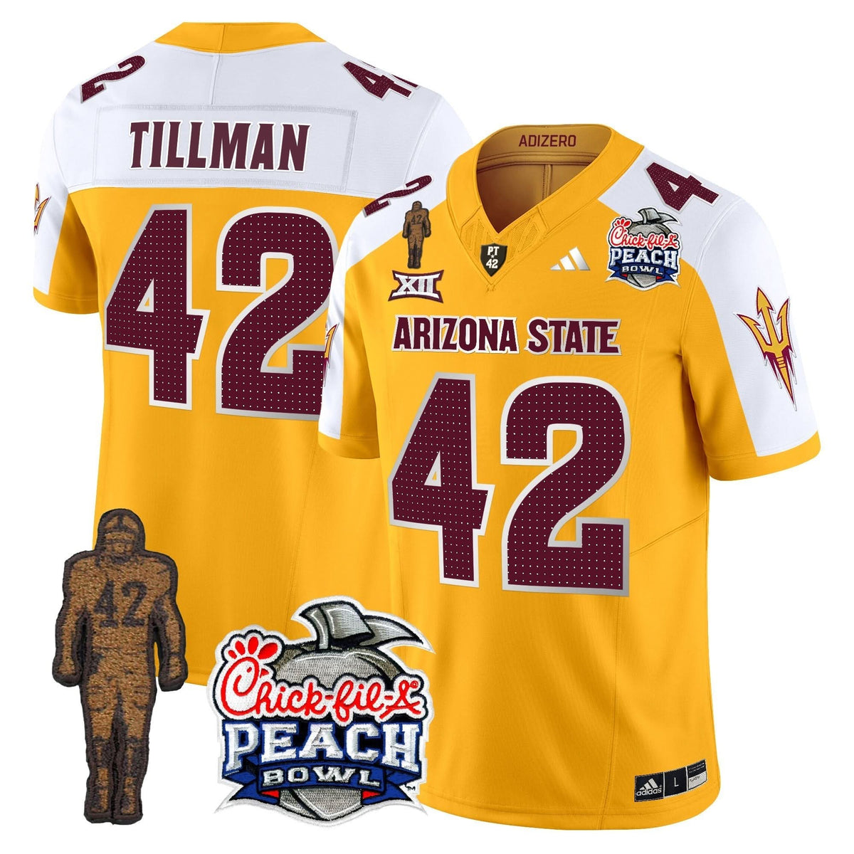 SD Pat Tillman & Peach Bowl Patch Vapor Limited Jersey V2