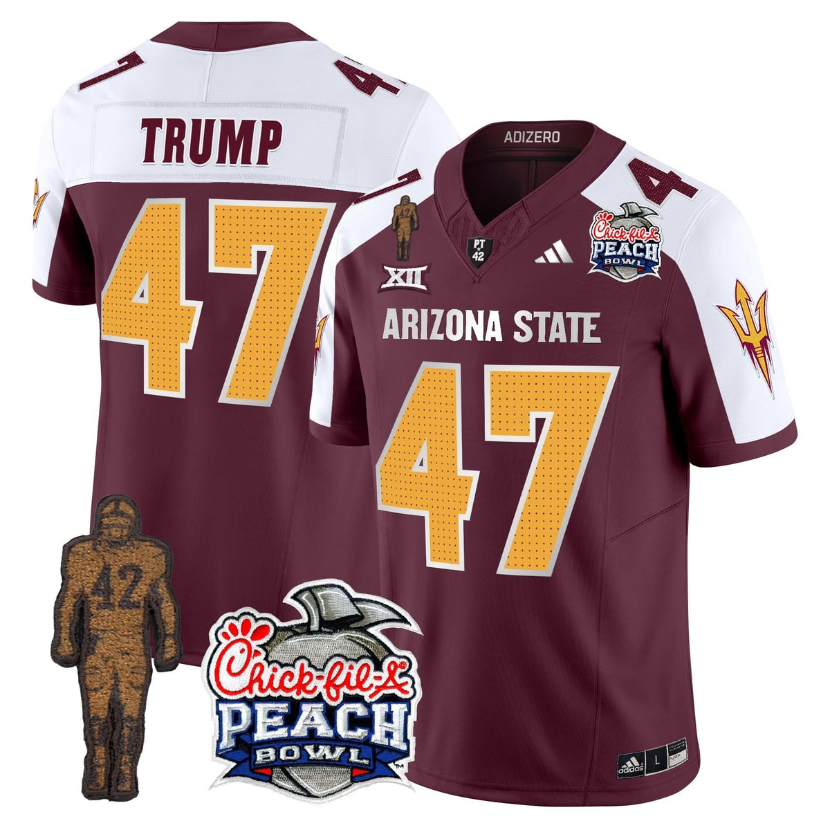 SD Pat Tillman & Peach Bowl Patch Vapor Limited Jersey V2