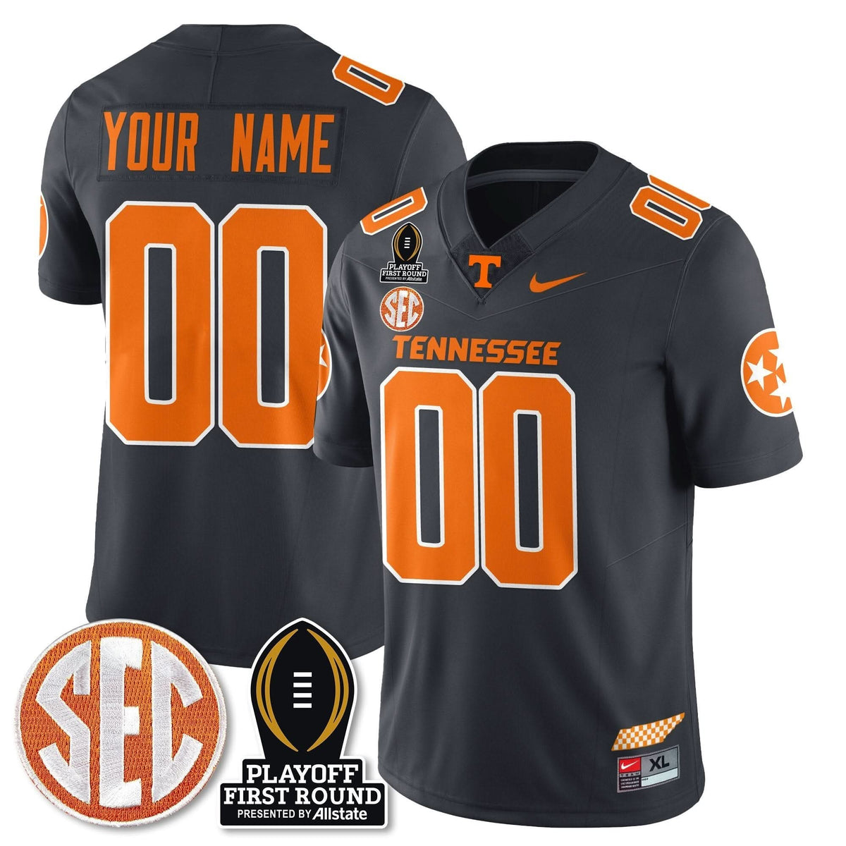 Custom TV Football Jersey - Playoff First Round Patch