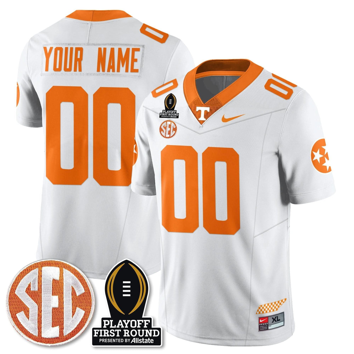 Custom TV Football Jersey - Playoff First Round Patch