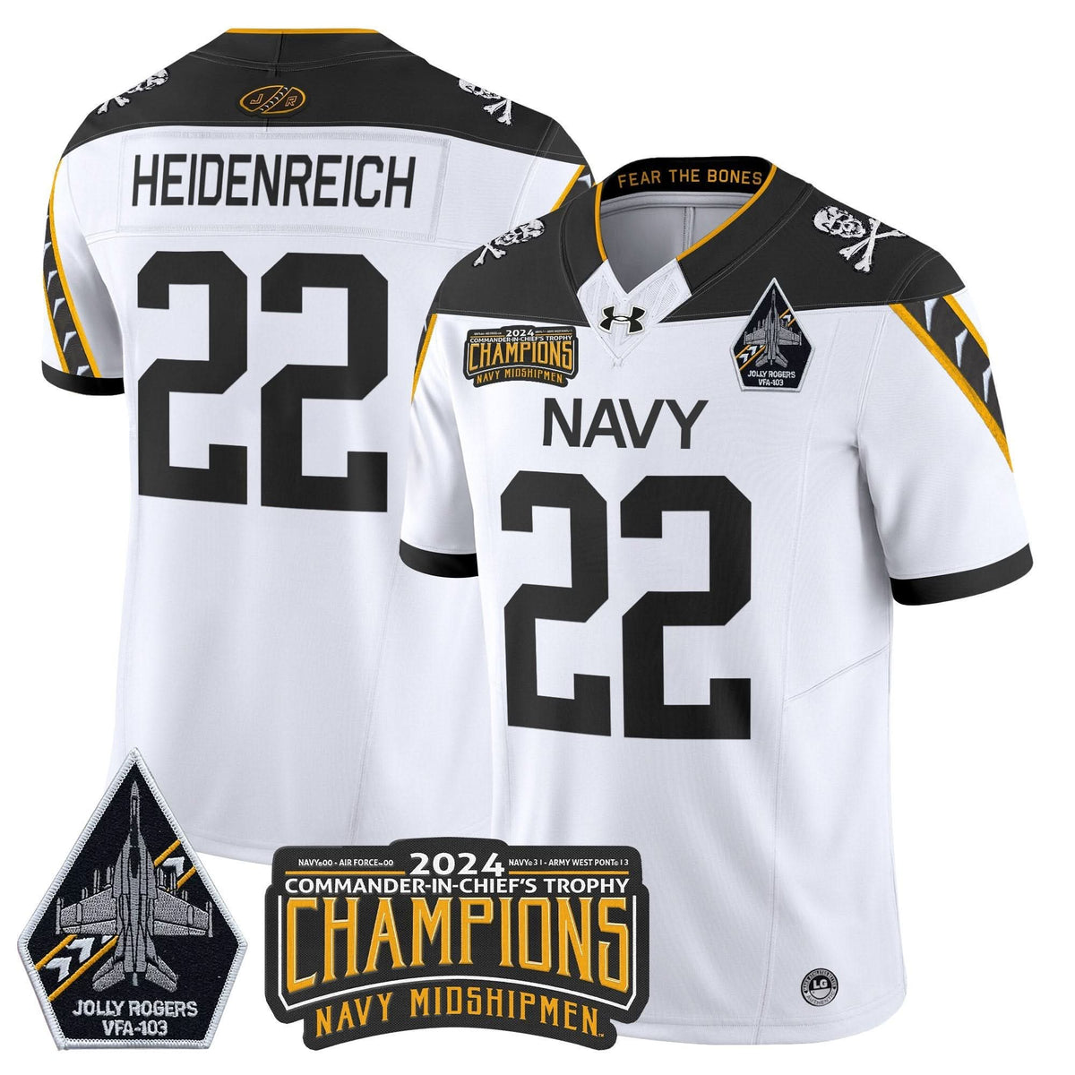 NM 2024 Commander-In-Chief's Trophy Champions Patch Vapor Limited Jersey