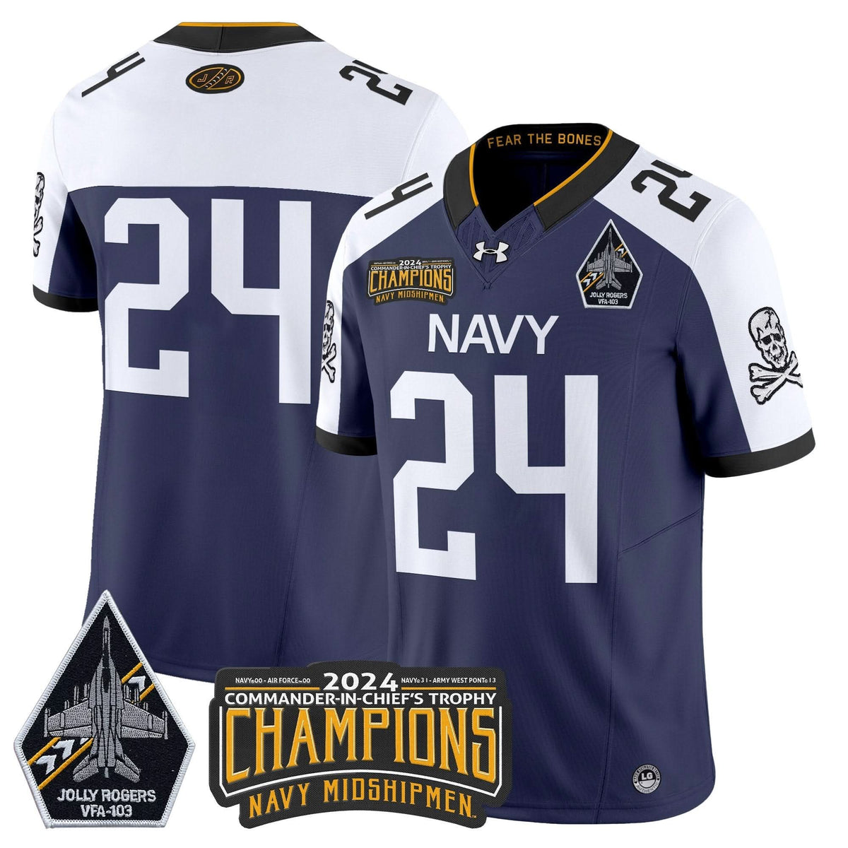 NM 2024 Commander-In-Chief's Trophy Champions Patch Vapor Limited Jersey
