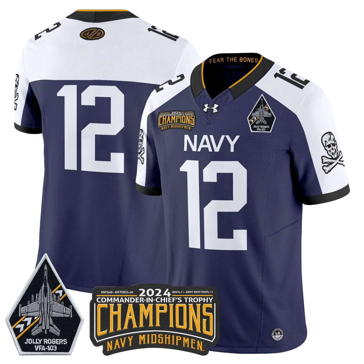 NM 2024 Commander-In-Chief's Trophy Champions Patch Vapor Limited Jersey