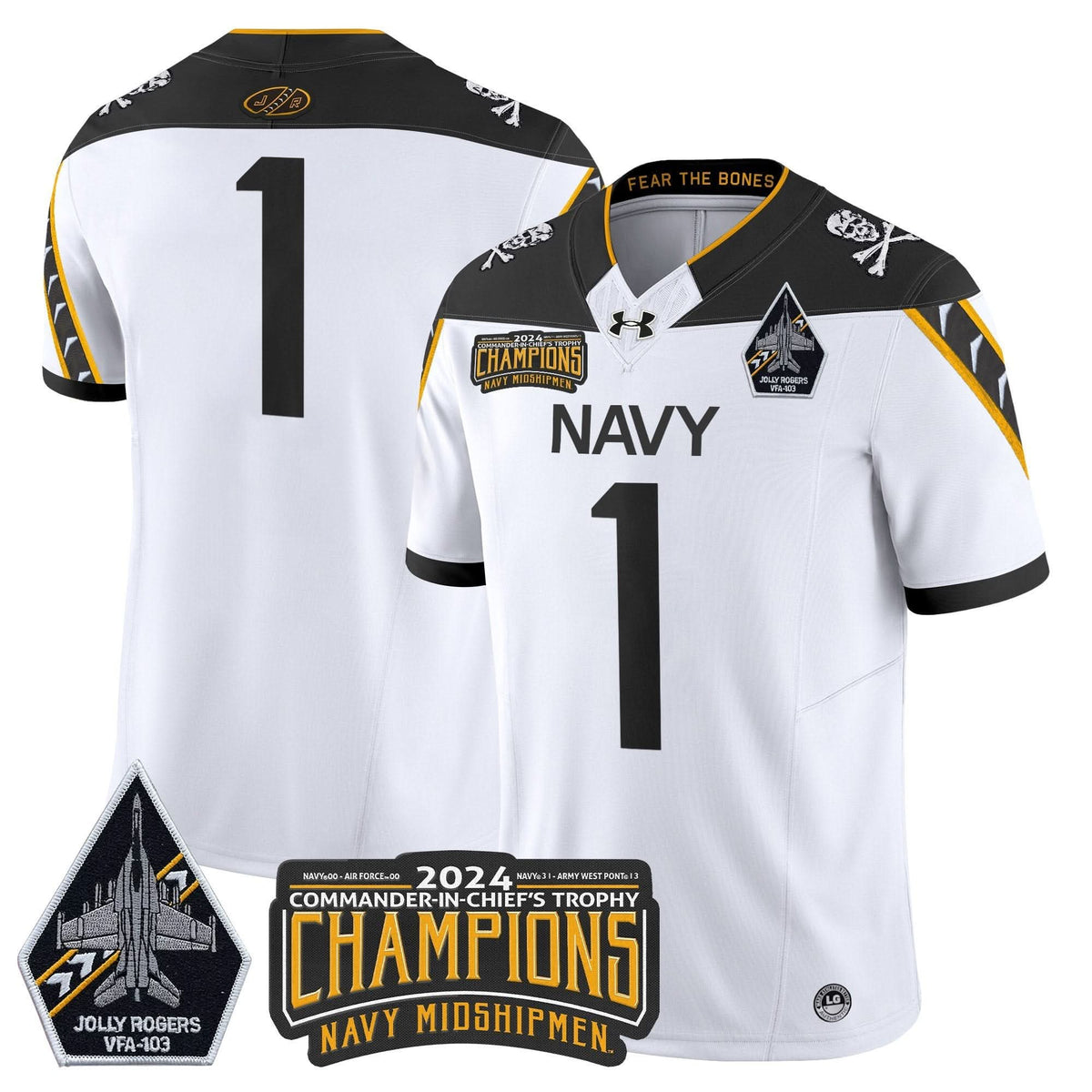 NM 2024 Commander-In-Chief's Trophy Champions Patch Vapor Limited Jersey