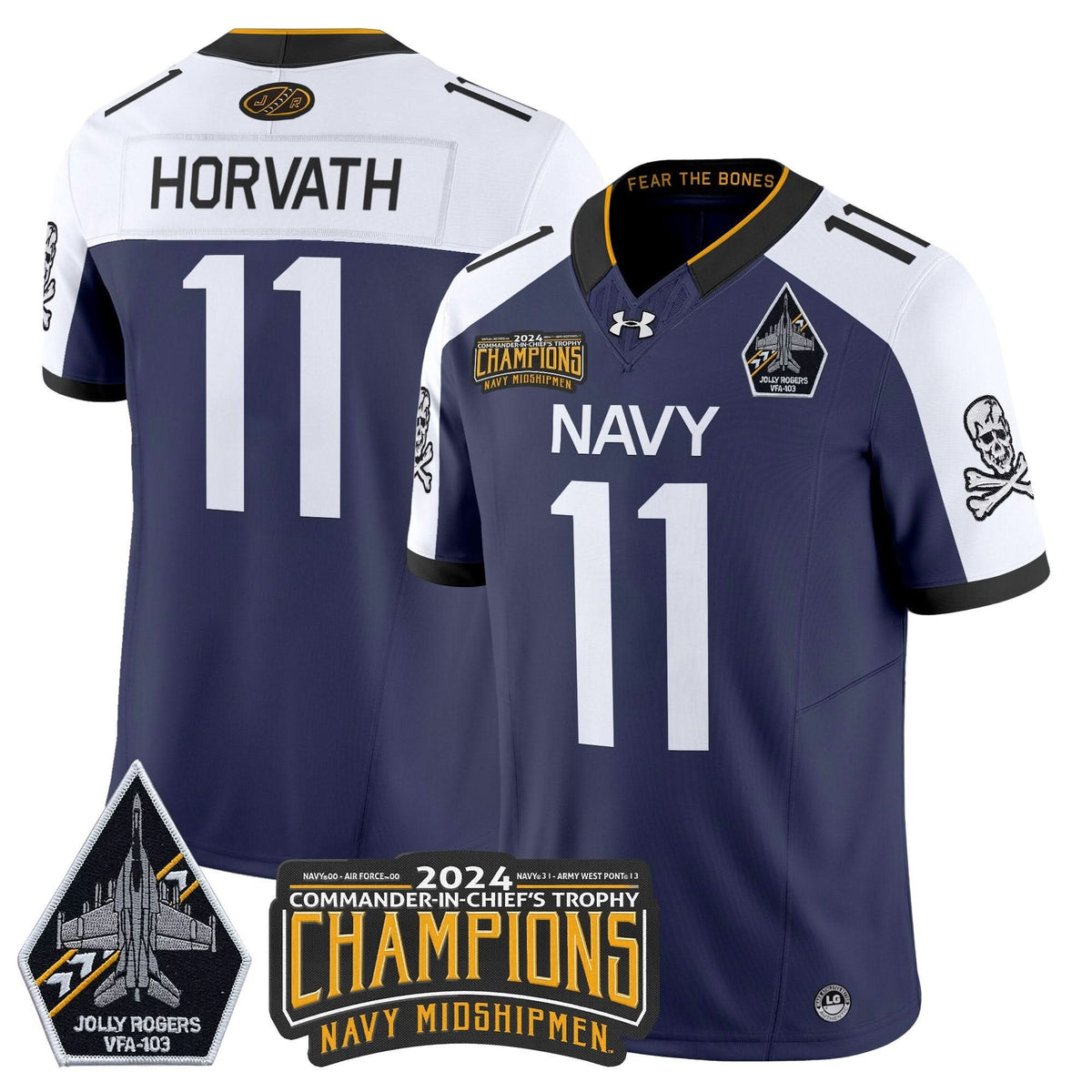 NM 2024 Commander-In-Chief's Trophy Champions Patch Vapor Limited Jersey