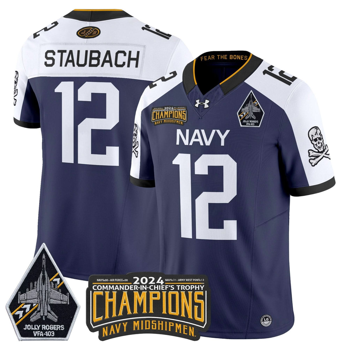 NM 2024 Commander-In-Chief's Trophy Champions Patch Vapor Limited Jersey