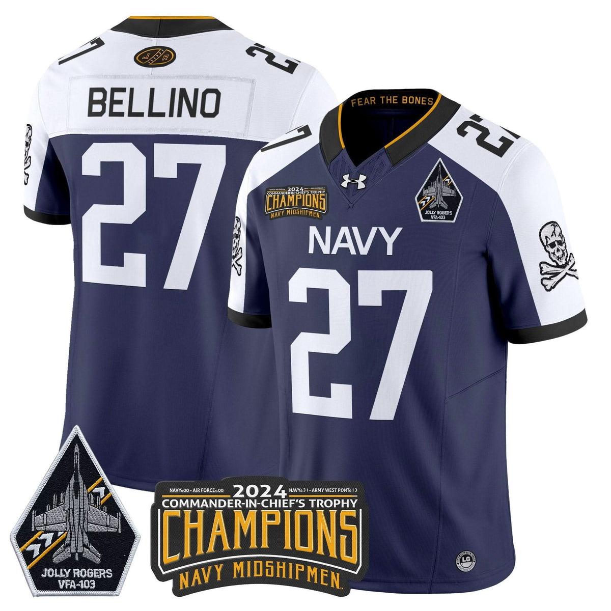 NM 2024 Commander-In-Chief's Trophy Champions Patch Vapor Limited Jersey