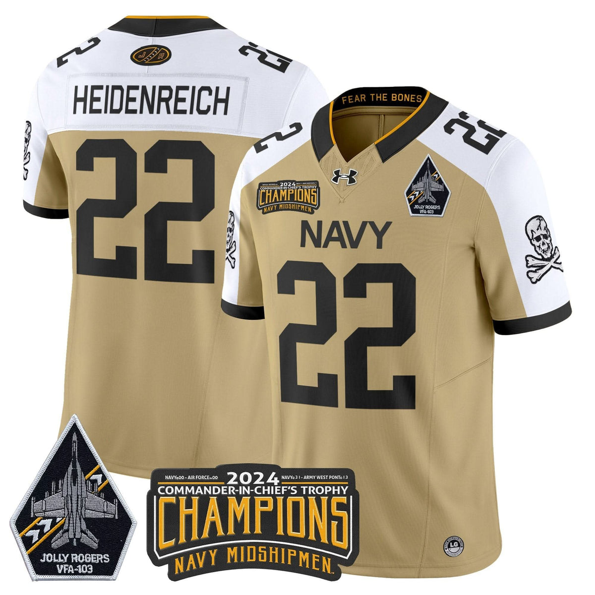NM 2024 Commander-In-Chief's Trophy Champions Patch Vapor Limited Jersey