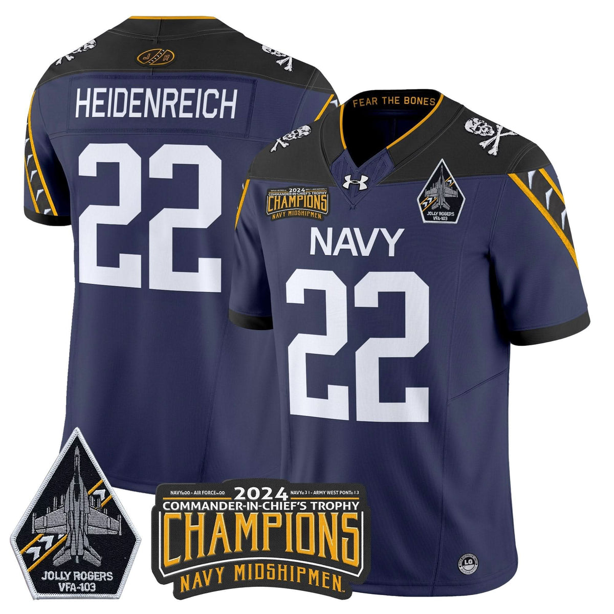 NM 2024 Commander-In-Chief's Trophy Champions Patch Vapor Limited Jersey
