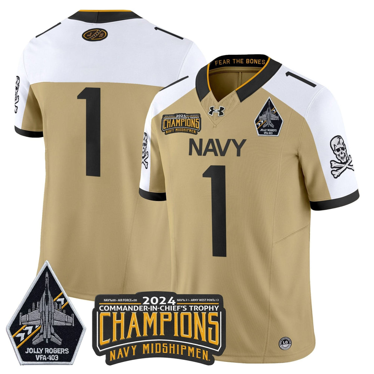 NM 2024 Commander-In-Chief's Trophy Champions Patch Vapor Limited Jersey