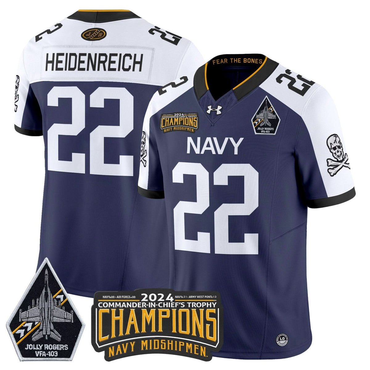 NM 2024 Commander-In-Chief's Trophy Champions Patch Vapor Limited Jersey