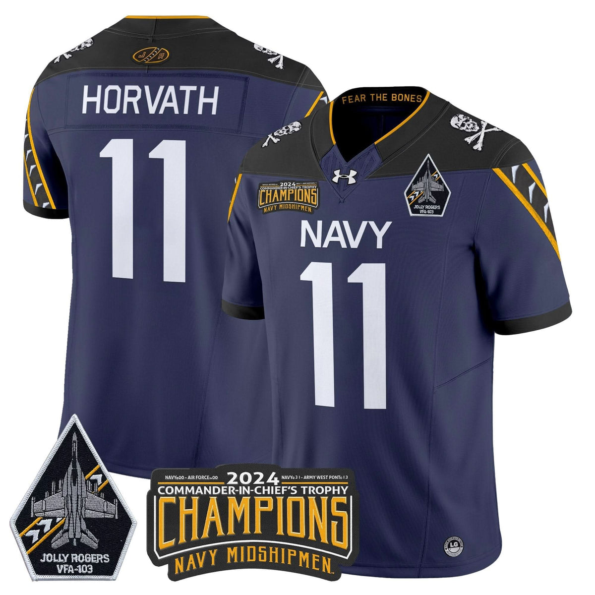 NM 2024 Commander-In-Chief's Trophy Champions Patch Vapor Limited Jersey