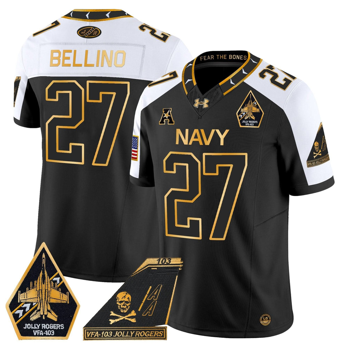 NM 2024 Jolly Rogers Patch Gold Vapor Limited Jersey