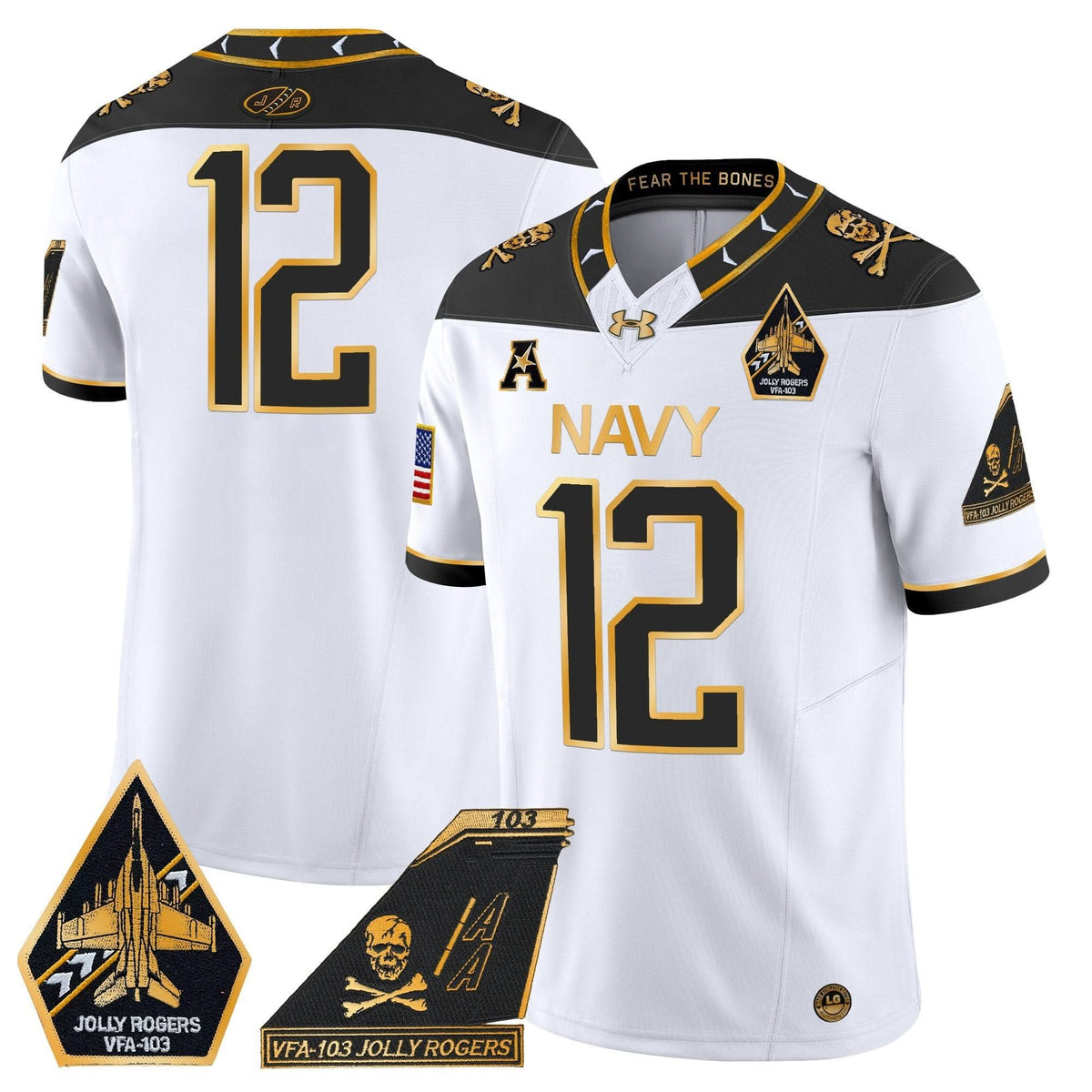 NM 2024 Jolly Rogers Patch Gold Vapor Limited Jersey