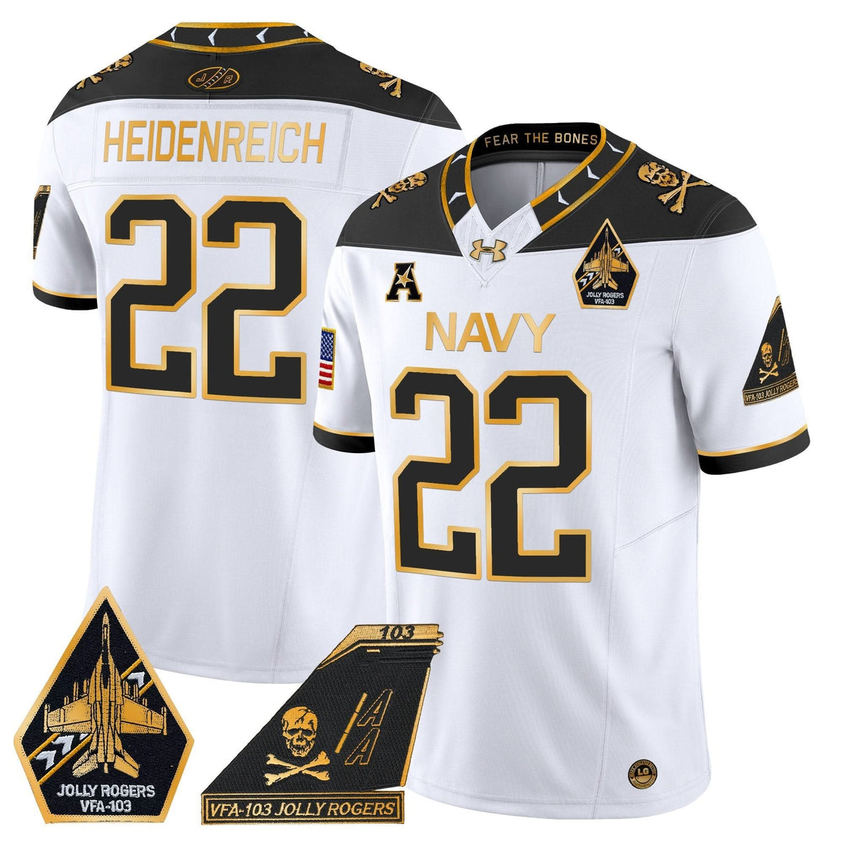 NM 2024 Jolly Rogers Patch Gold Vapor Limited Jersey