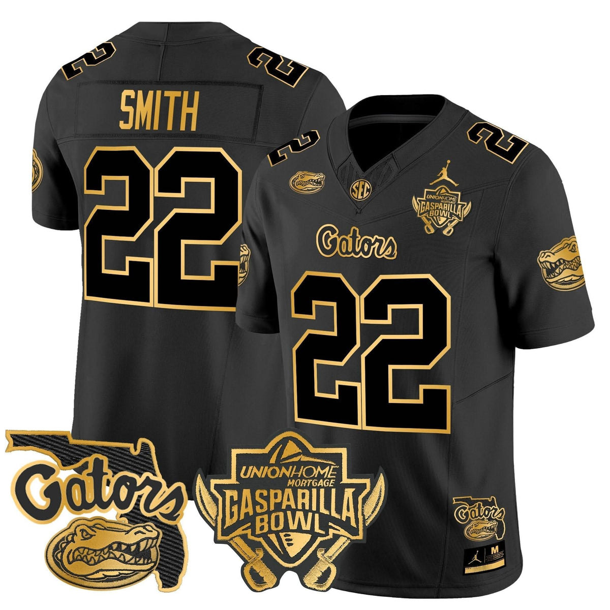 FG 2024 Gasparilla Bowl Patch Gold Vapor Limited Jersey