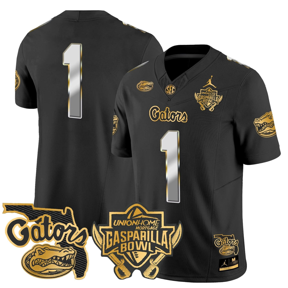 FG 2024 Gasparilla Bowl Patch Gold Vapor Limited Jersey