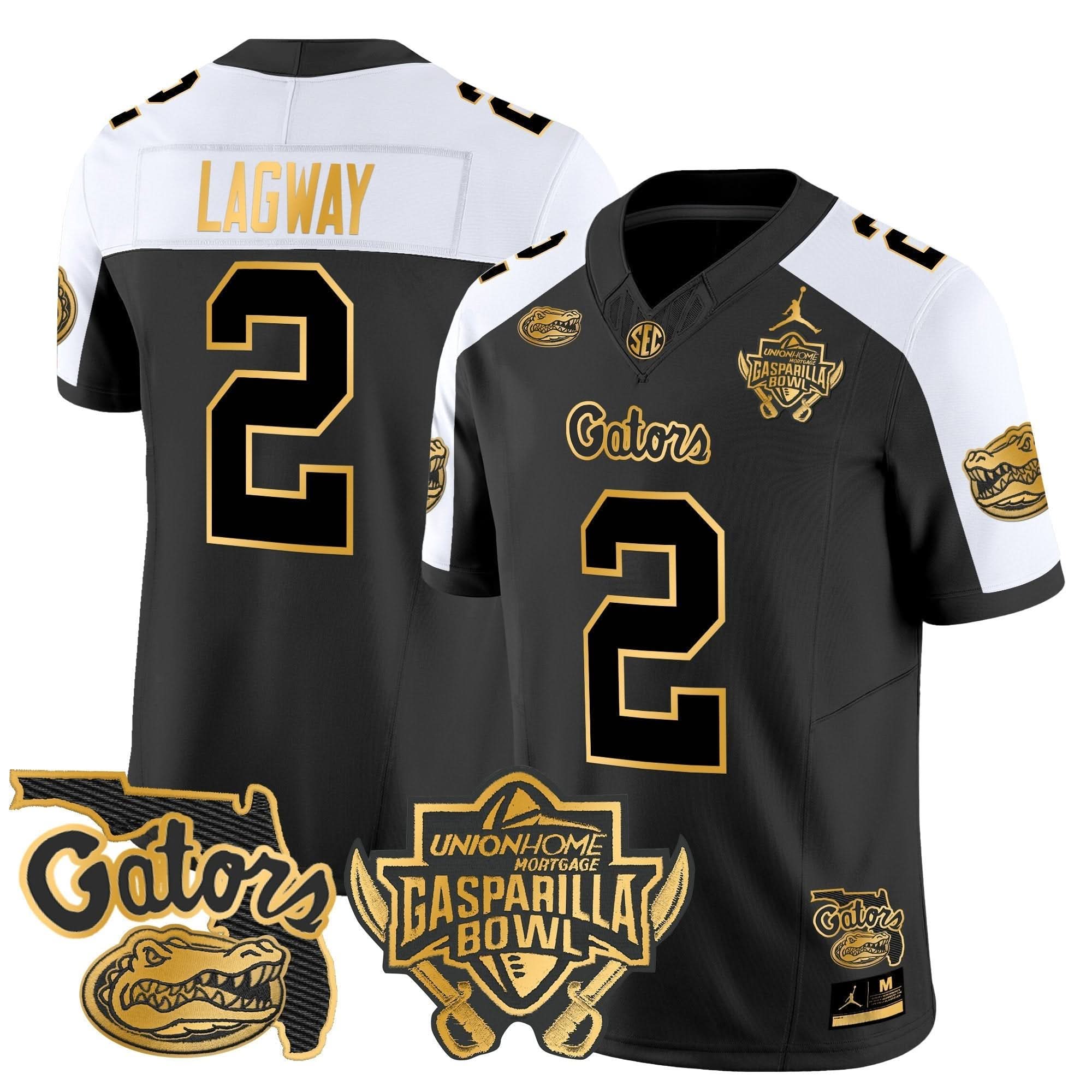 FG 2024 Gasparilla Bowl Patch Gold Vapor Limited Jersey