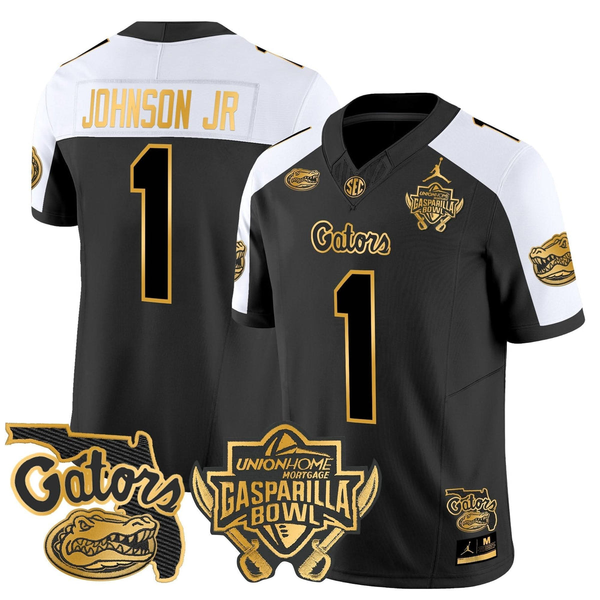 FG 2024 Gasparilla Bowl Patch Gold Vapor Limited Jersey