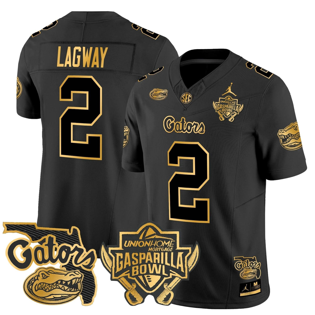FG 2024 Gasparilla Bowl Patch Gold Vapor Limited Jersey