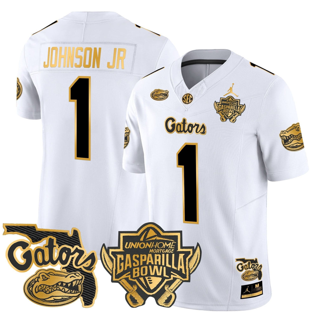 FG 2024 Gasparilla Bowl Patch Gold Vapor Limited Jersey