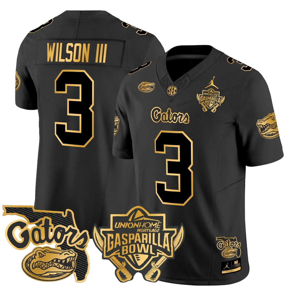 FG 2024 Gasparilla Bowl Patch Gold Vapor Limited Jersey