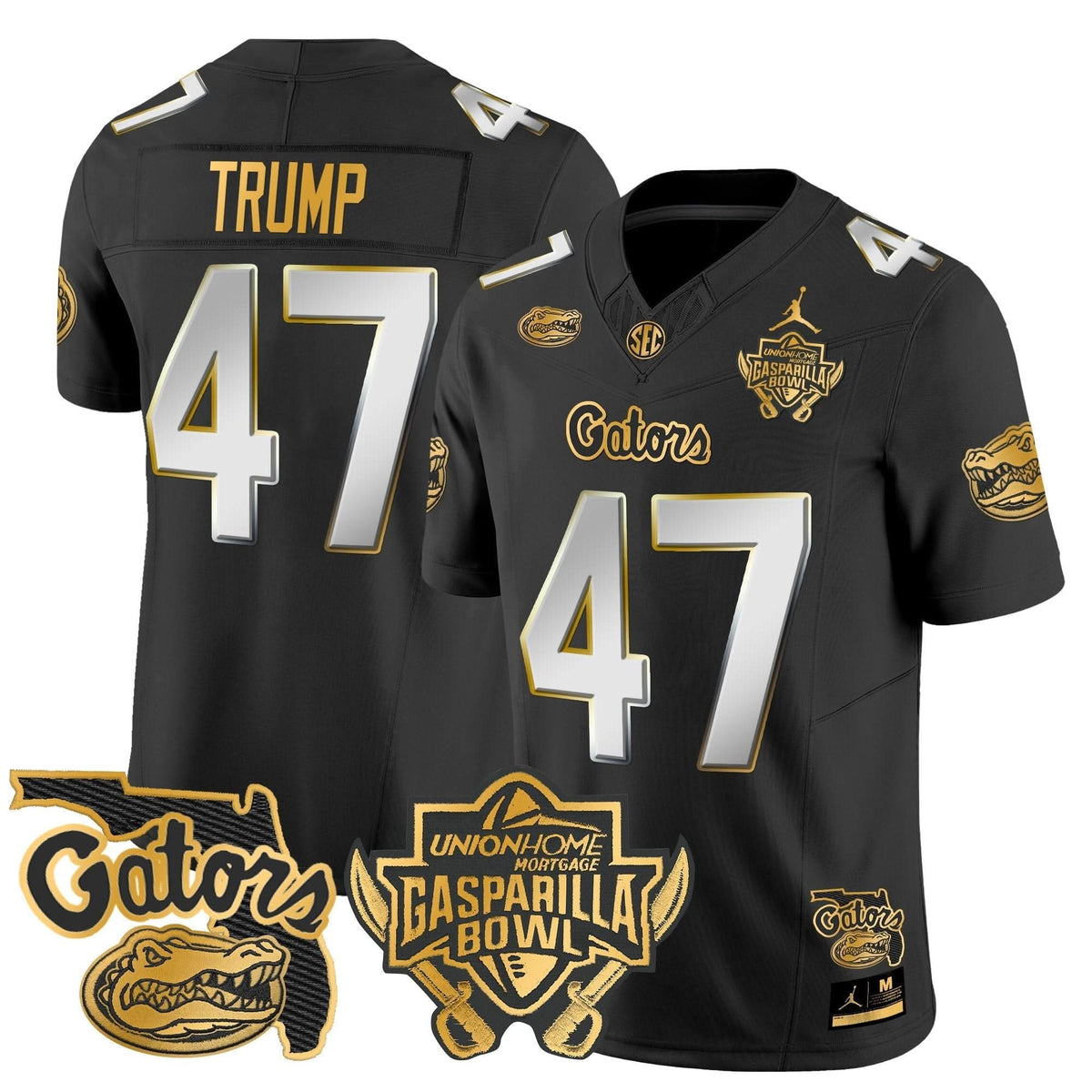 FG 2024 Gasparilla Bowl Patch Gold Vapor Limited Jersey