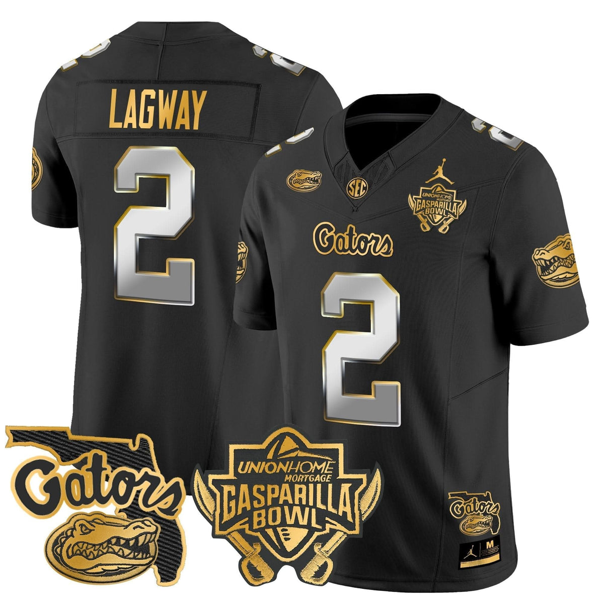 FG 2024 Gasparilla Bowl Patch Gold Vapor Limited Jersey