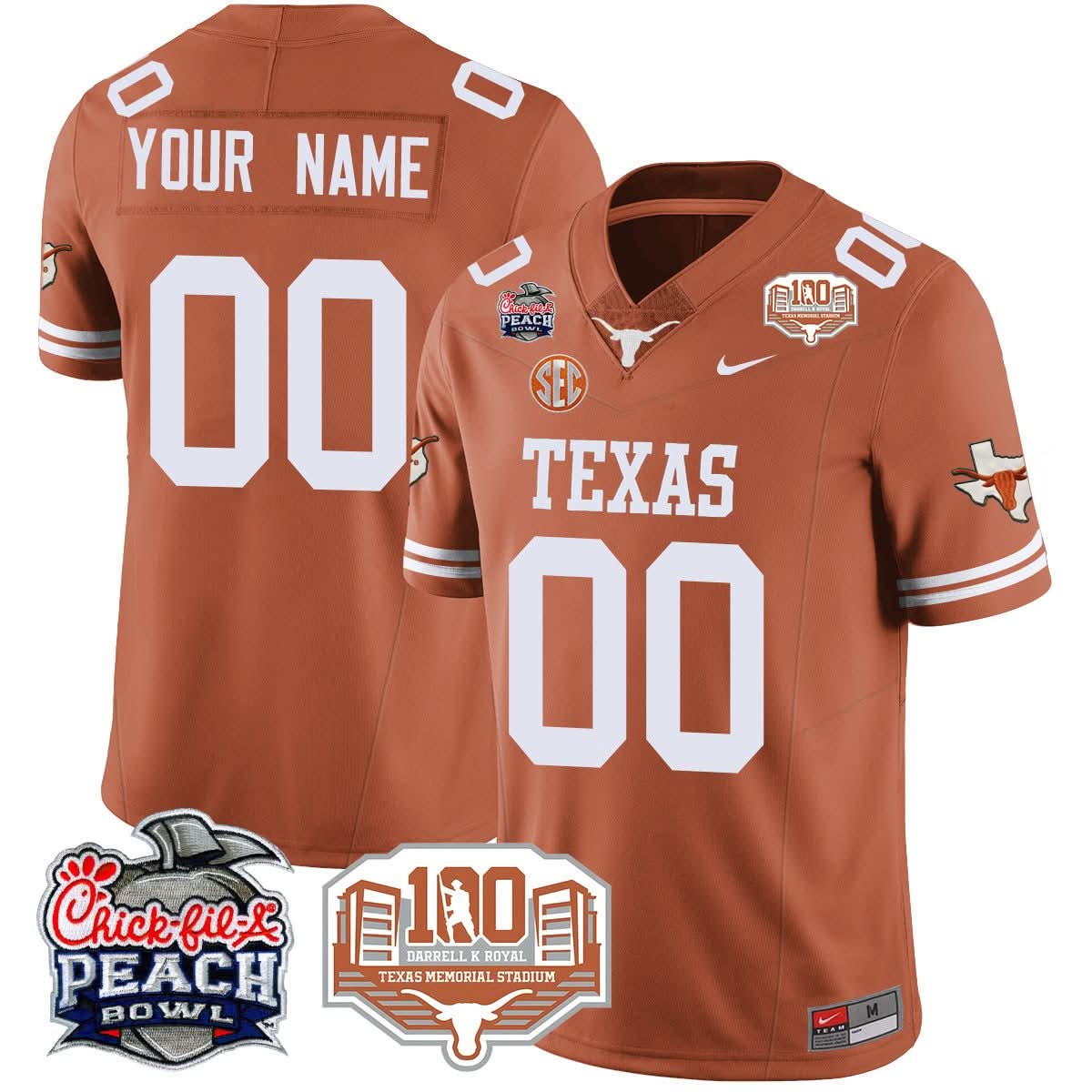 Custom TL 2024 Chick-fil-A Peach Bowl Jersey