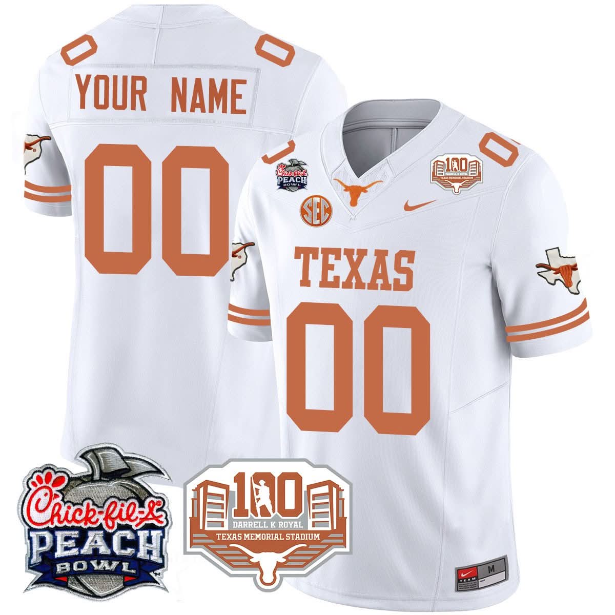 Custom TL 2024 Chick-fil-A Peach Bowl Jersey