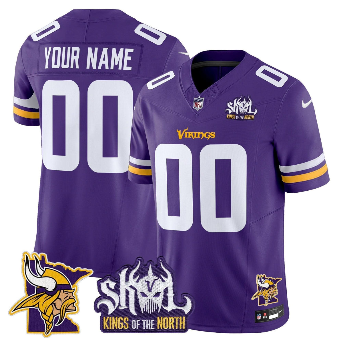 MV Kings Of The North Patch Vapor Limited Custom Jersey V3