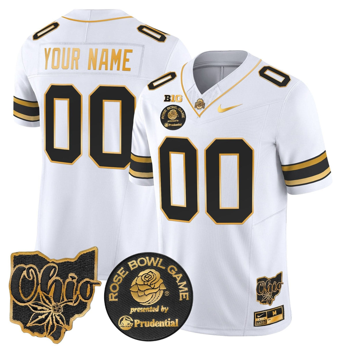 OSB Rose Bowl Gold Vapor Limited Custom Jersey