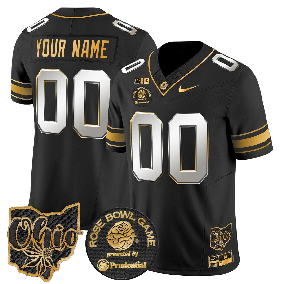 OSB Rose Bowl Gold Vapor Limited Custom Jersey