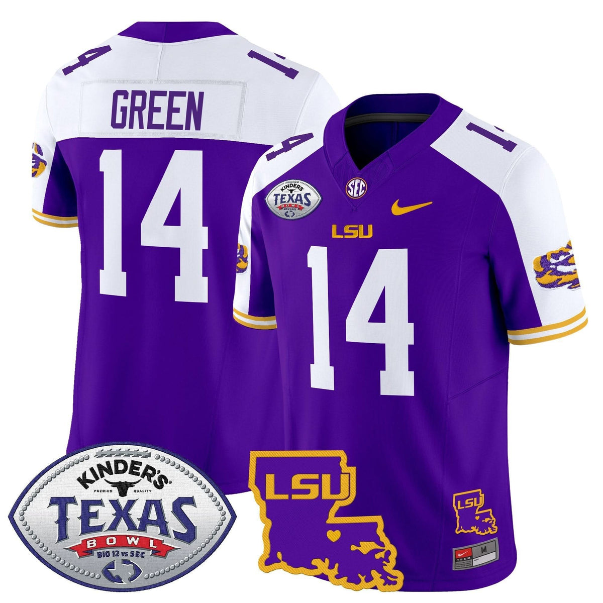 LSU 2024 Texas Bowl Patch Vapor Limited Jersey