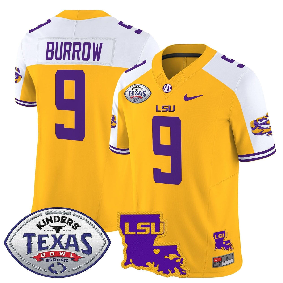 LSU 2024 Texas Bowl Patch Vapor Limited Jersey