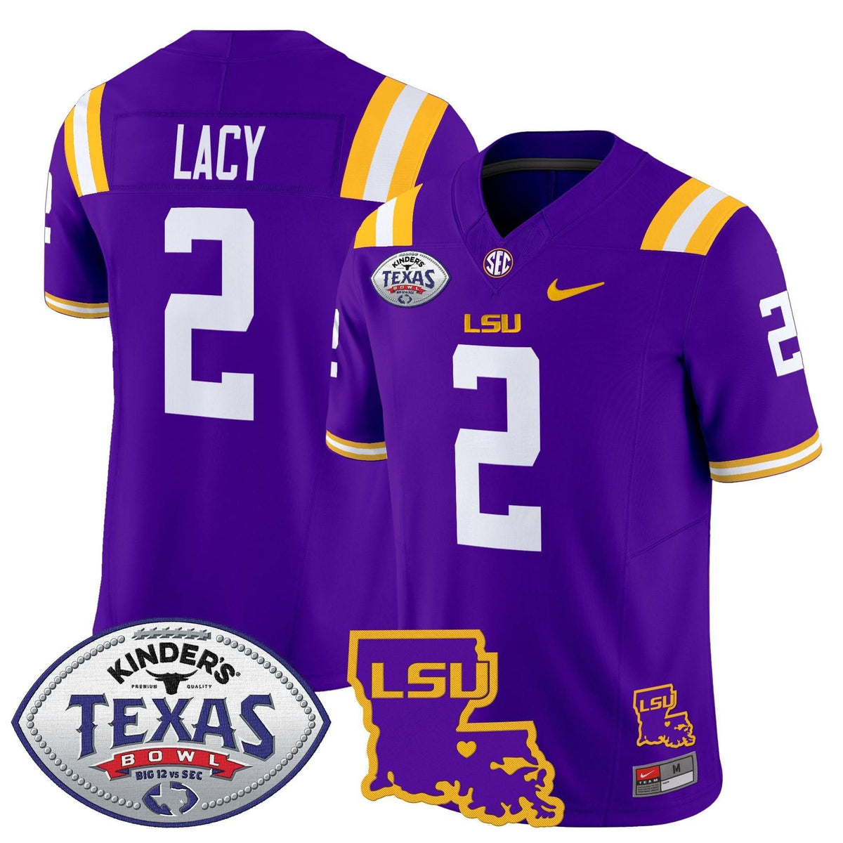LSU 2024 Texas Bowl Patch Vapor Limited Jersey