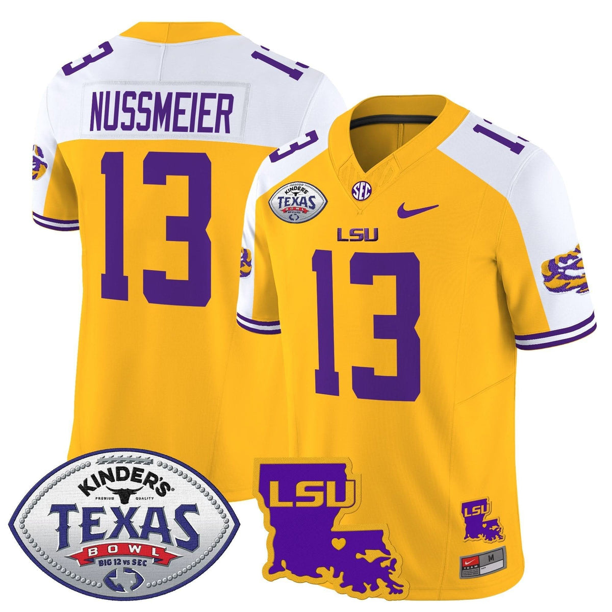 LSU 2024 Texas Bowl Patch Vapor Limited Jersey