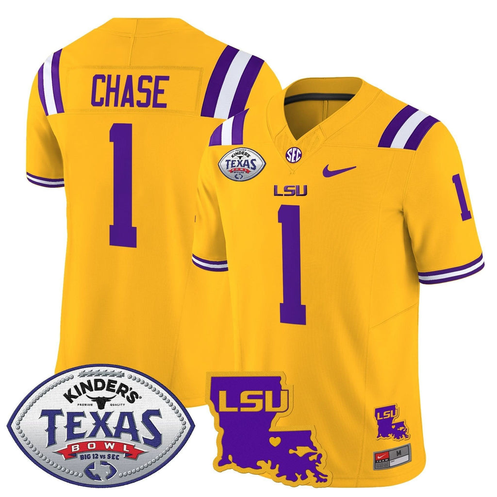 LSU 2024 Texas Bowl Patch Vapor Limited Jersey