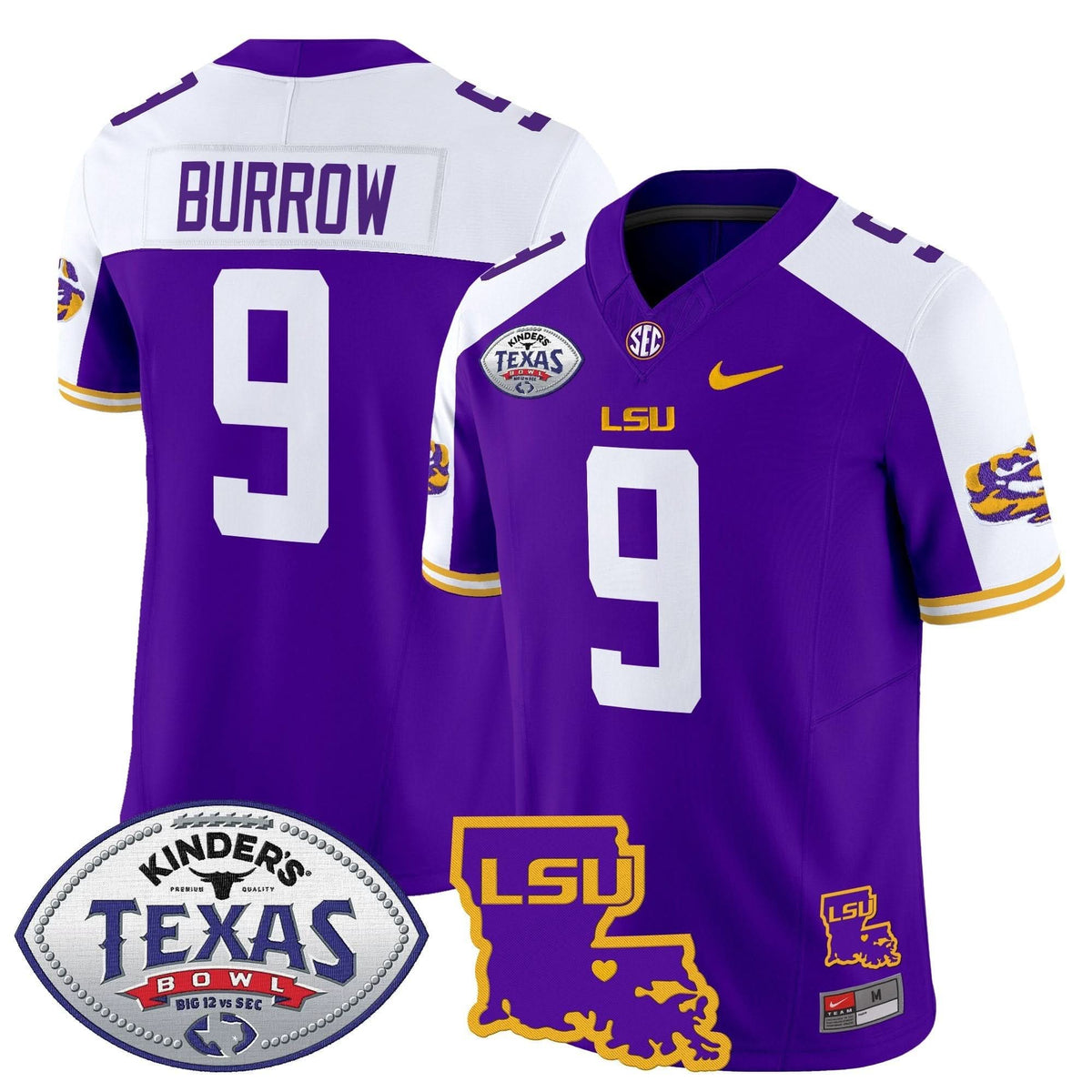 LSU 2024 Texas Bowl Patch Vapor Limited Jersey