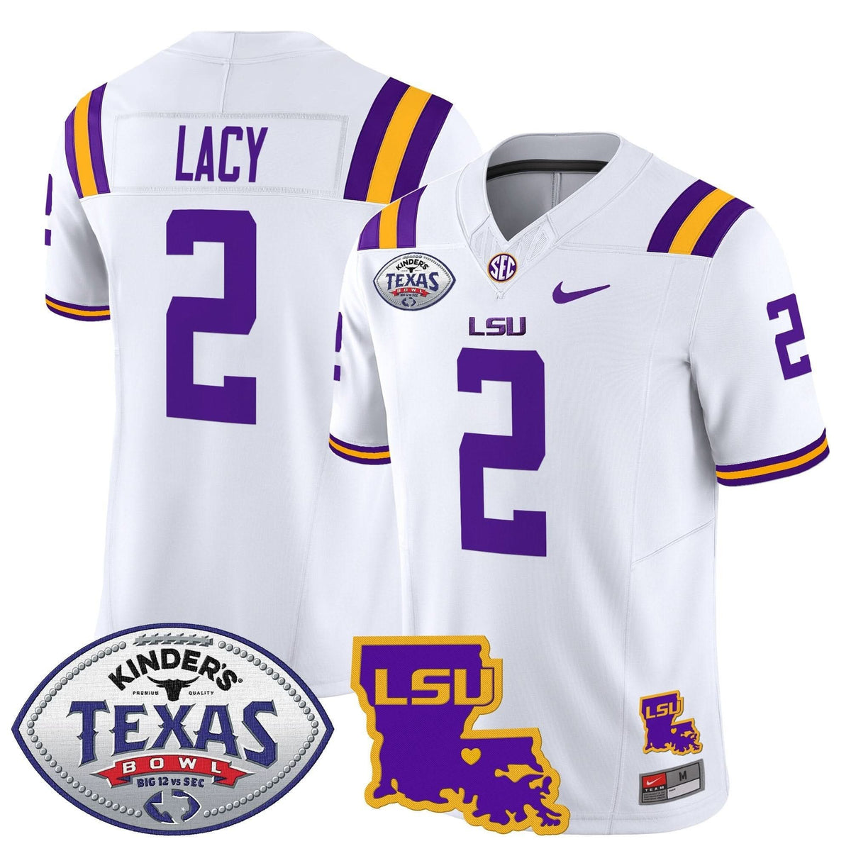 LSU 2024 Texas Bowl Patch Vapor Limited Jersey