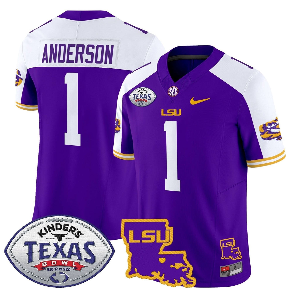LSU 2024 Texas Bowl Patch Vapor Limited Jersey