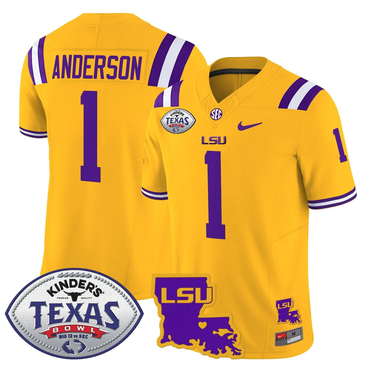LSU 2024 Texas Bowl Patch Vapor Limited Jersey