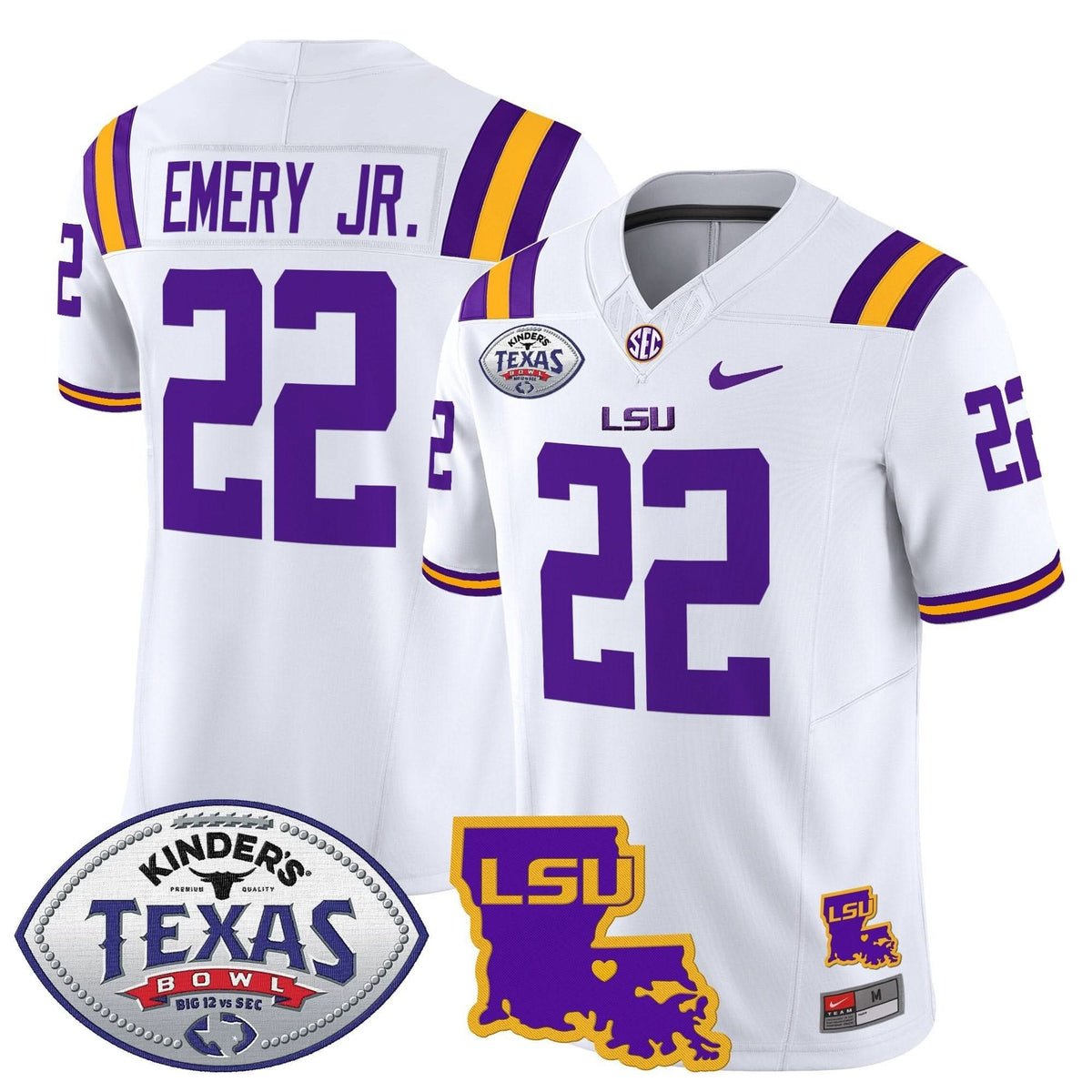 LSU 2024 Texas Bowl Patch Vapor Limited Jersey