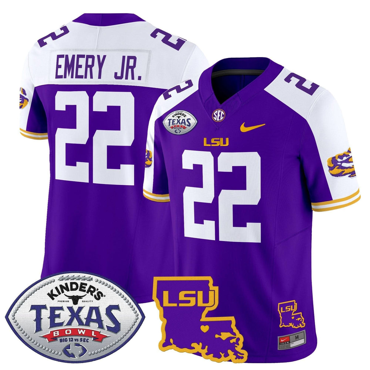 LSU 2024 Texas Bowl Patch Vapor Limited Jersey