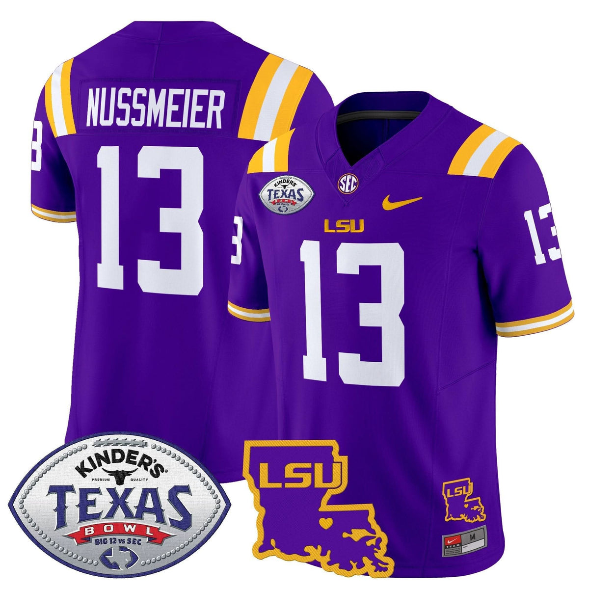 LSU 2024 Texas Bowl Patch Vapor Limited Jersey