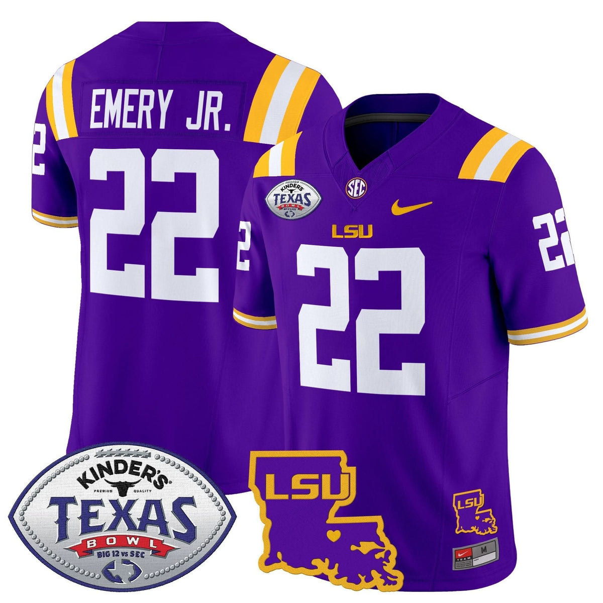 LSU 2024 Texas Bowl Patch Vapor Limited Jersey