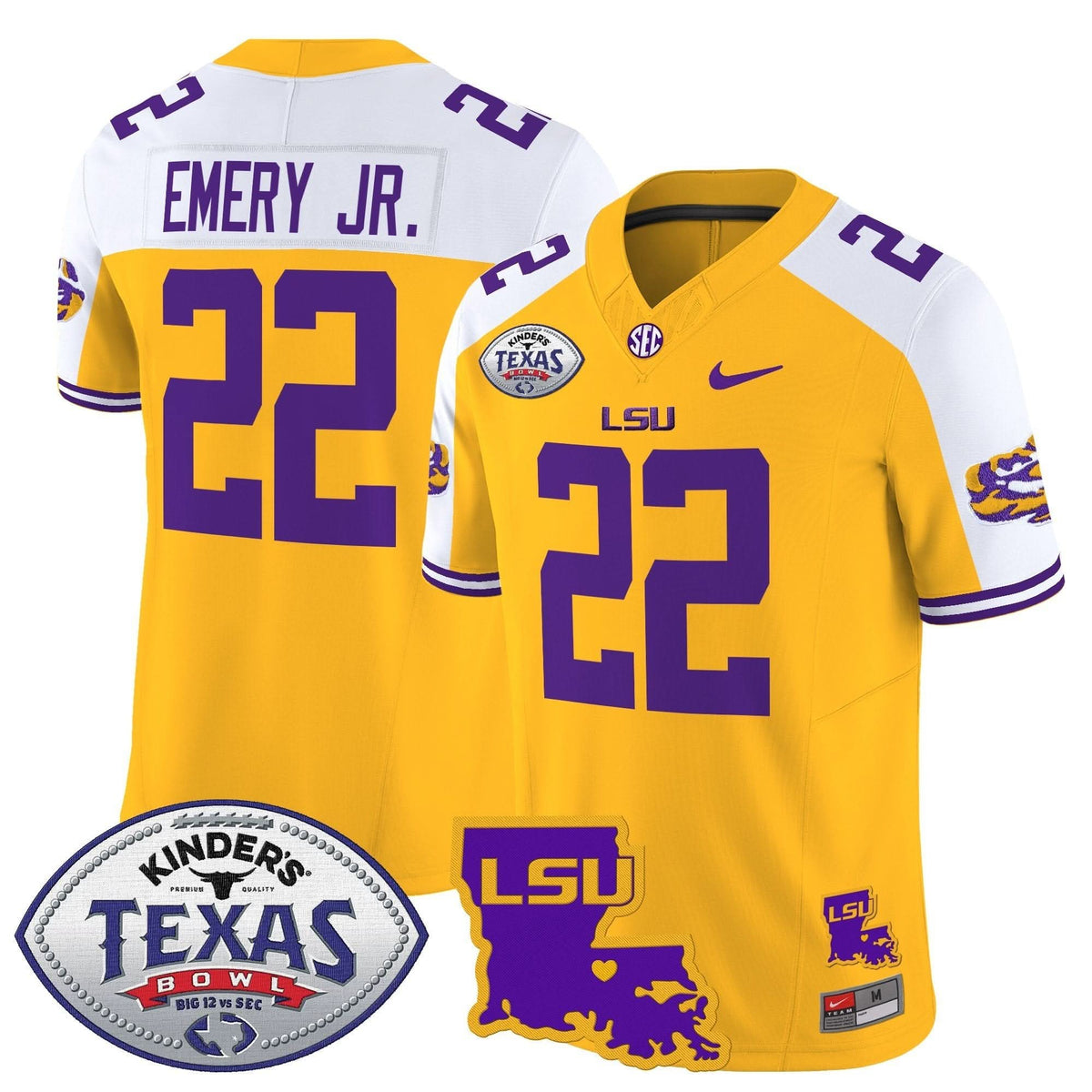 LSU 2024 Texas Bowl Patch Vapor Limited Jersey