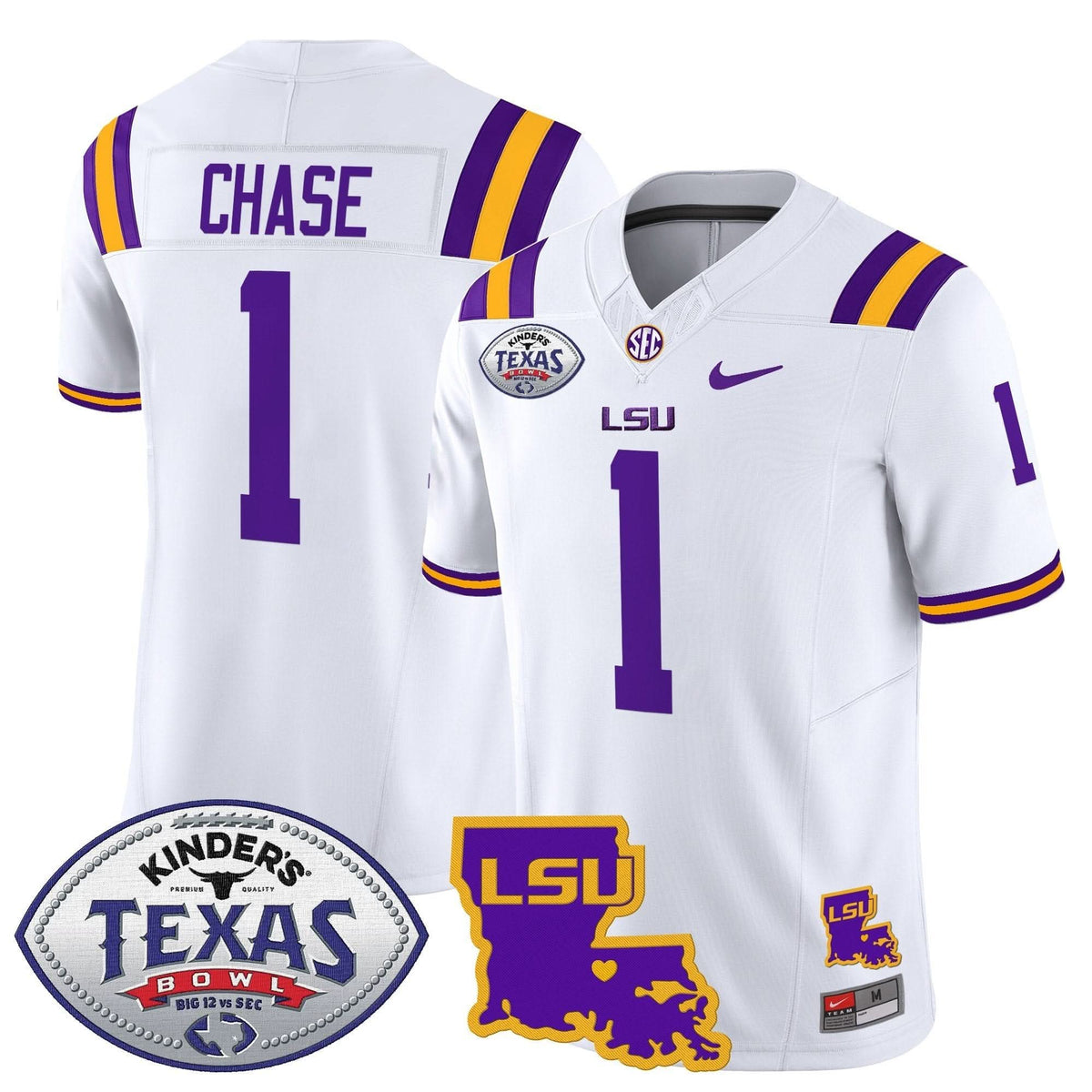 LSU 2024 Texas Bowl Patch Vapor Limited Jersey