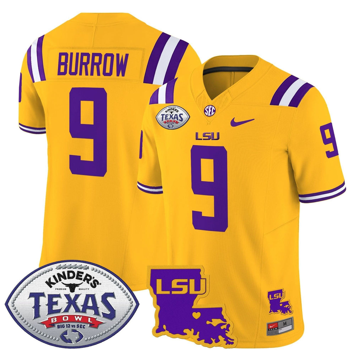 LSU 2024 Texas Bowl Patch Vapor Limited Jersey